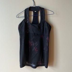 Lululemon Scuba Neck Tank 🧘🏻‍♀️ Size 8 🧘🏻‍♀️ Black and Violet